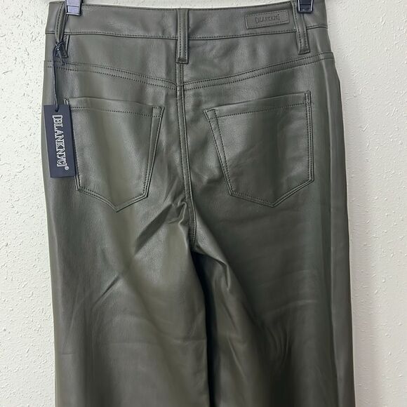 NWT Blank NYC The Franklin High Waist Faux Leather Wide Leg Pants in Sign Up - Picture 5 of 16